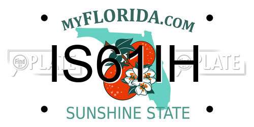 IS61IH Florida License Plate