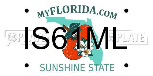 IS61ML Florida License Plate