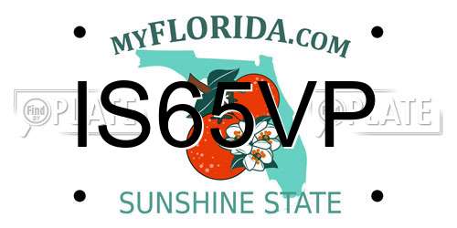 IS65VP Florida License Plate