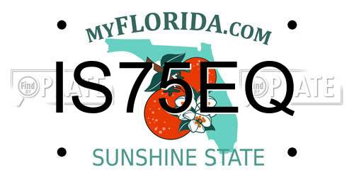 IS75EQ Florida License Plate