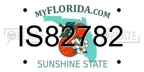 IS82782 Florida License Plate