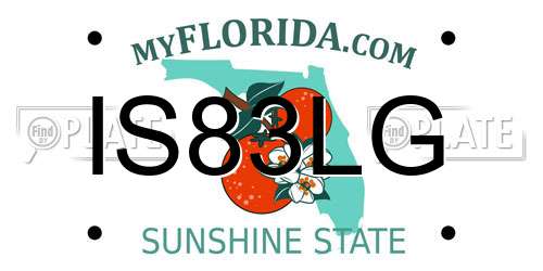 IS83LG Florida License Plate
