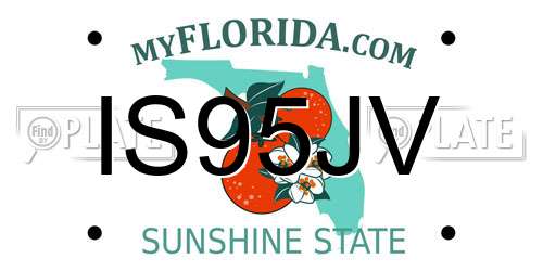 IS95JV Florida License Plate