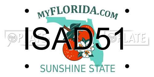 ISAD51 Florida License Plate