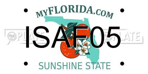 ISAF05 Florida License Plate