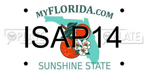 ISAP14 Florida License Plate