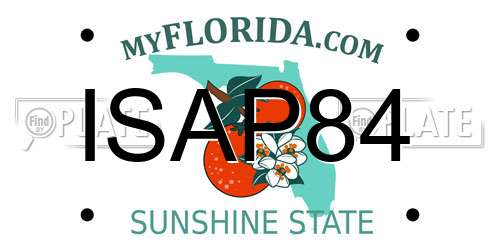 ISAP84 Florida License Plate