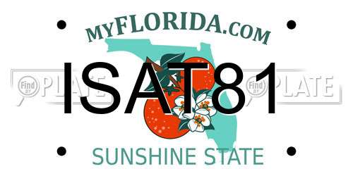 ISAT81 Florida License Plate