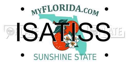 ISATISS Florida License Plate