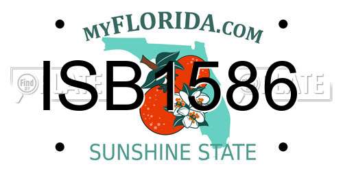 ISB1586 Florida License Plate