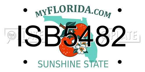 ISB5482 Florida License Plate