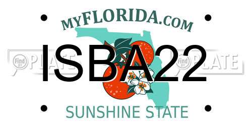 ISBA22 Florida License Plate