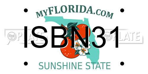 ISBN31 Florida License Plate
