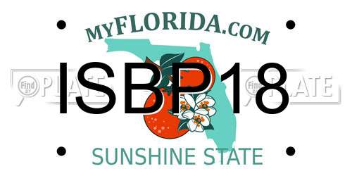 ISBP18 Florida License Plate
