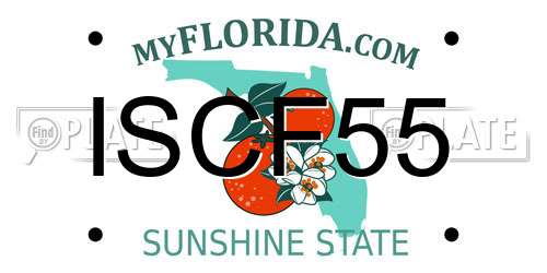 ISCF55 Florida License Plate
