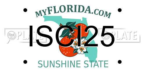 ISCI25 Florida License Plate