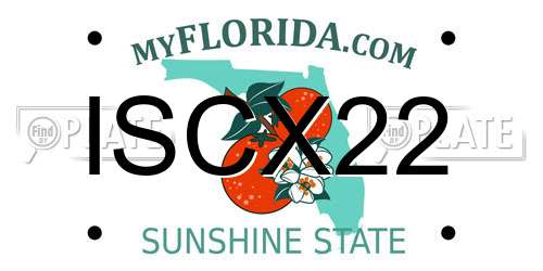 ISCX22 Florida License Plate