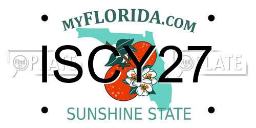 ISCY27 Florida License Plate