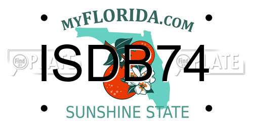ISDB74 Florida License Plate