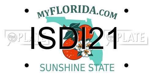 ISDI21 Florida License Plate