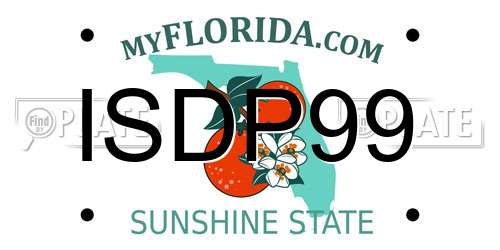 ISDP99 Florida License Plate