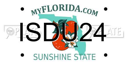 ISDU24 Florida License Plate