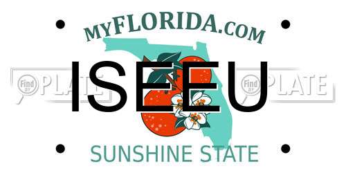 ISEEU Florida License Plate