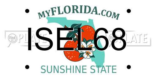 ISEL68 Florida License Plate