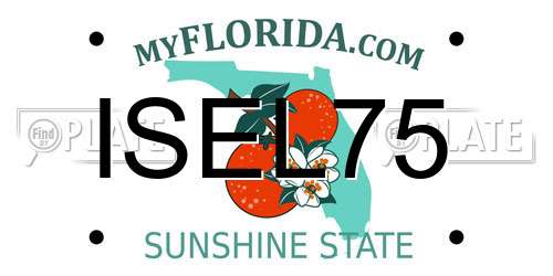 ISEL75 Florida License Plate