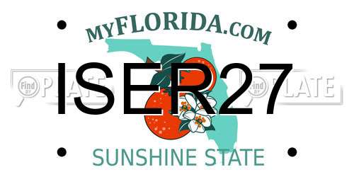 ISER27 Florida License Plate