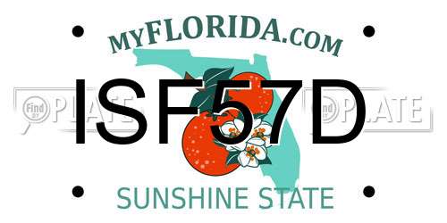 ISF57D Florida License Plate