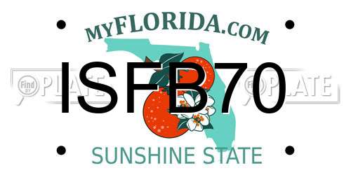ISFB70 Florida License Plate