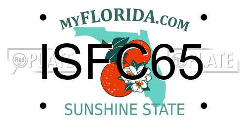 ISFC65 Florida License Plate