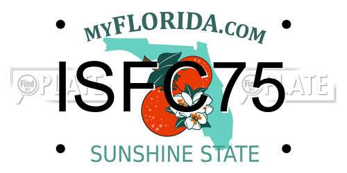 ISFC75 Florida License Plate