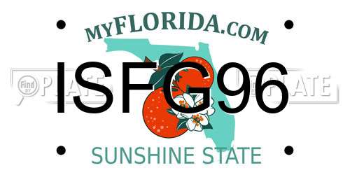 ISFG96 Florida License Plate