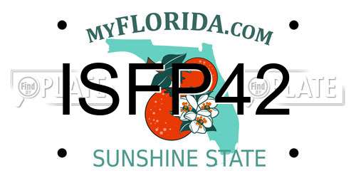 ISFP42 Florida License Plate