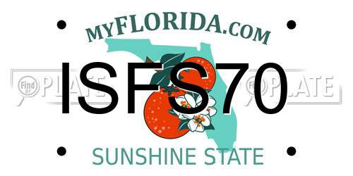 ISFS70 Florida License Plate