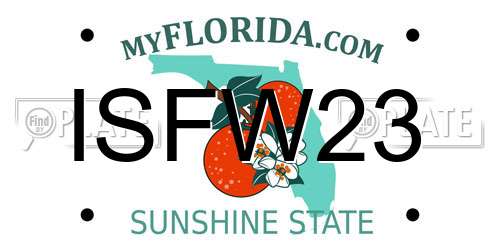 ISFW23 Florida License Plate