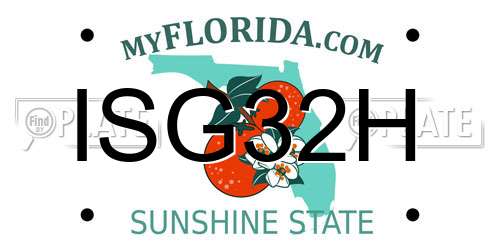 ISG32H Florida License Plate