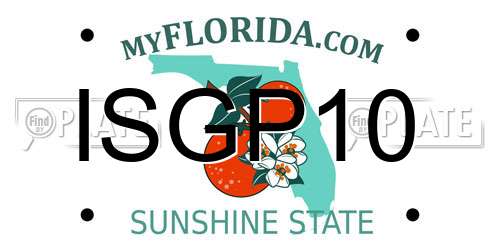 ISGP10 Florida License Plate