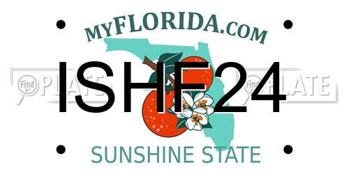 ISHF24 Florida License Plate