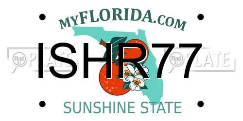 ISHR77 Florida License Plate