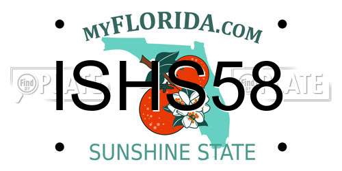 ISHS58 Florida License Plate