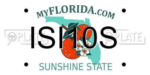 ISI10S Florida License Plate