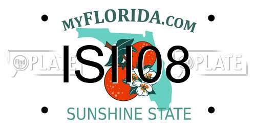 ISII08 Florida License Plate