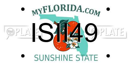 ISII49 Florida License Plate