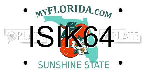 ISIK64 Florida License Plate