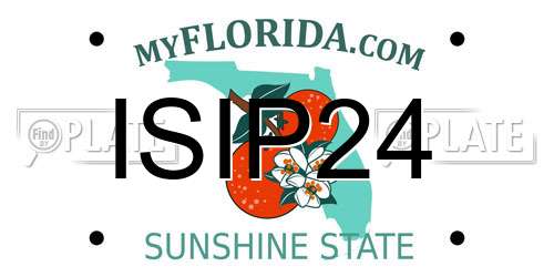 ISIP24 Florida License Plate