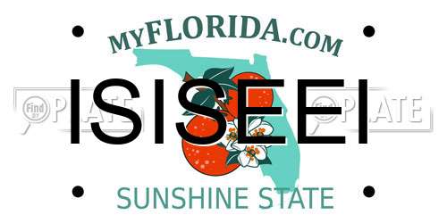 ISISEEI Florida License Plate