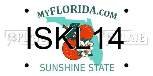 ISKL14 Florida License Plate
